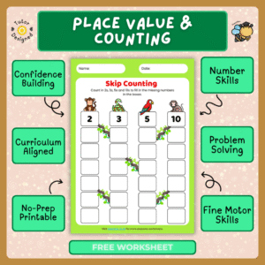Jungle-Themed KS1 Maths Worksheets Place Value & Counting